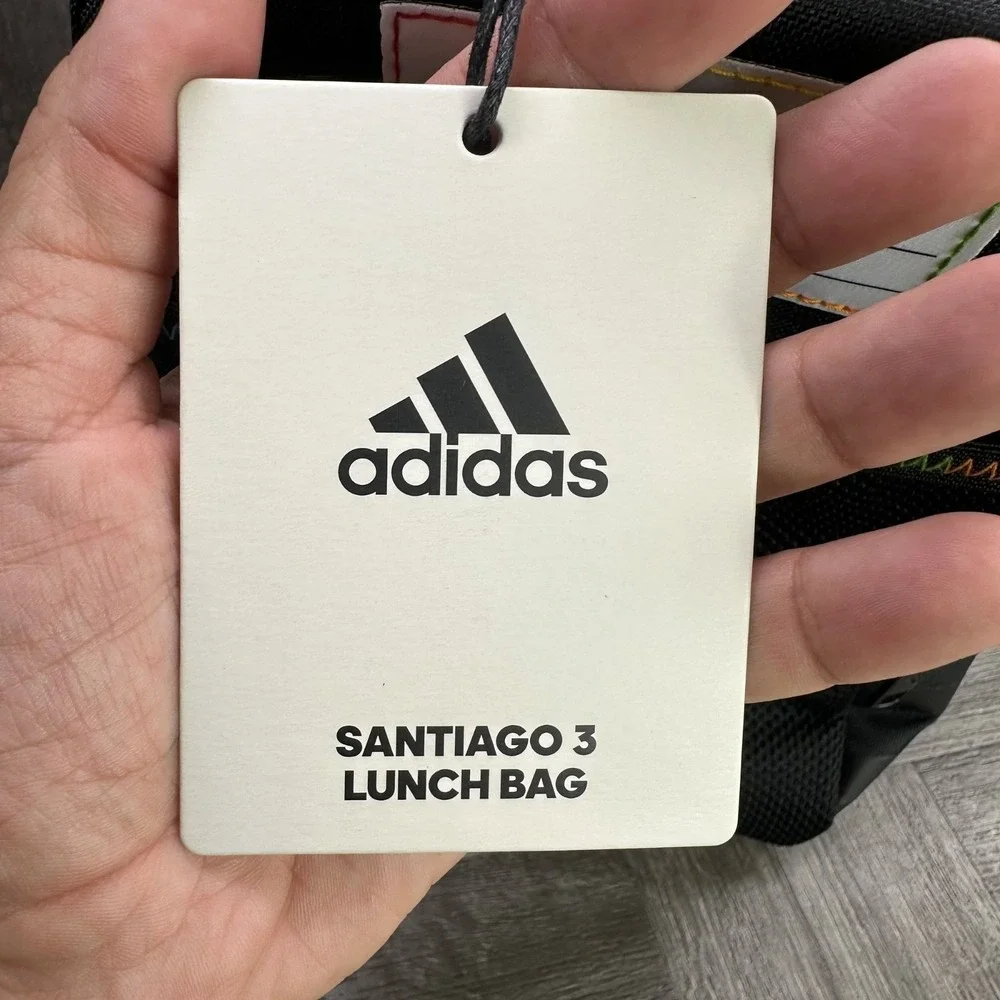 Adidas Santiago 3 Lunch Bag Kids One Size Black Rainbow NWT Insulated School